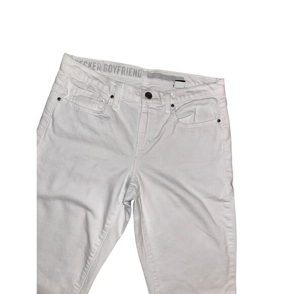 DKNY Jeans Bleeker Boyfriend White Denim Pants Comfort‎ Casual Everyday - Picture 2 of 10